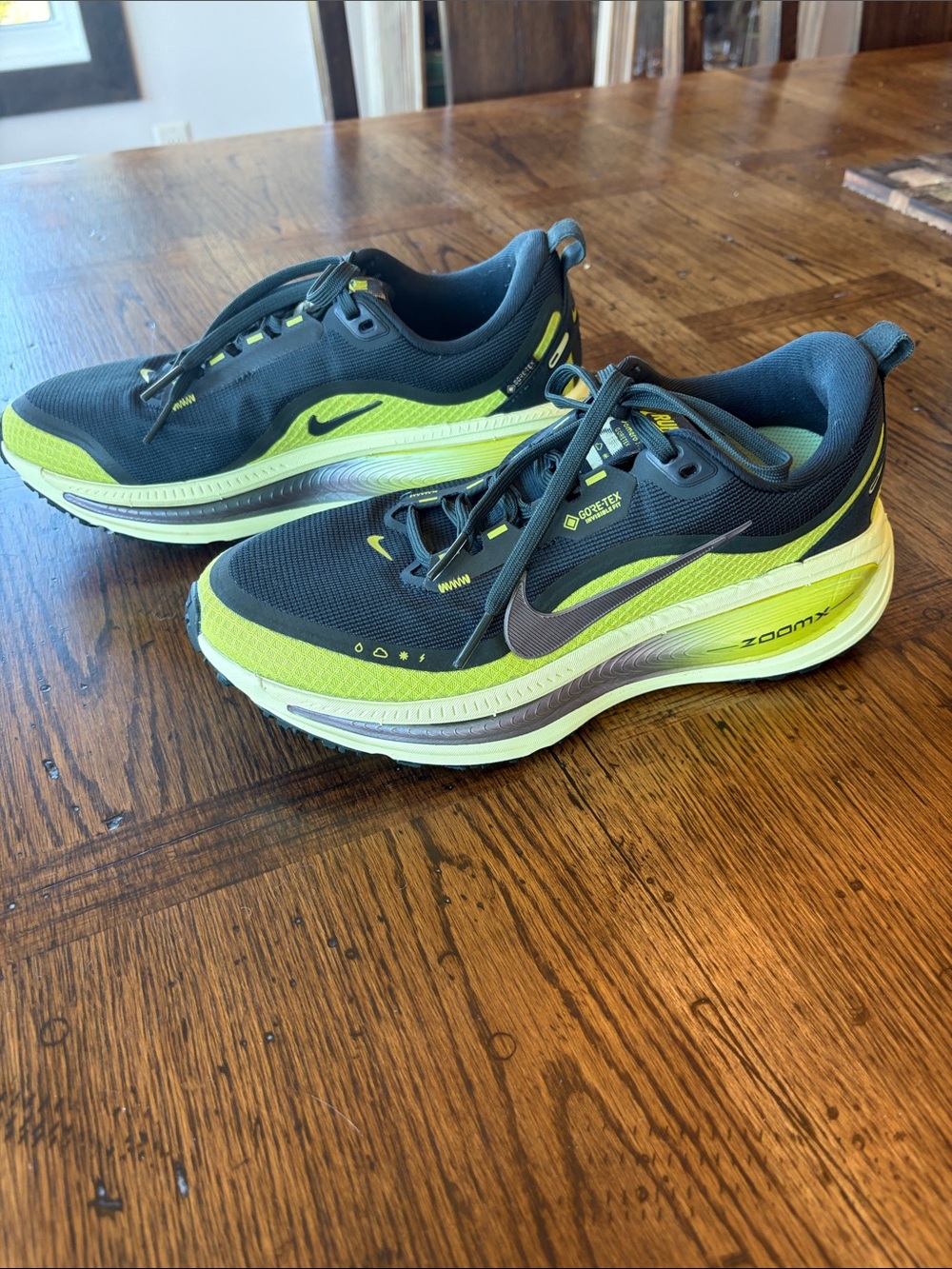 Nike women’s size 7.5 Running Sneakers - Black & Volt Accent